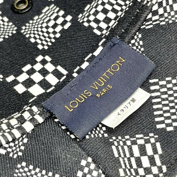 LOUIS VUITTON MP2947 Bone Distorted Damier hat cotton Black - Picture 4 of 9